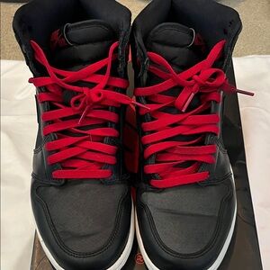 Air Jordan 1 Retro Black and Red High-Top Men's Sneakers